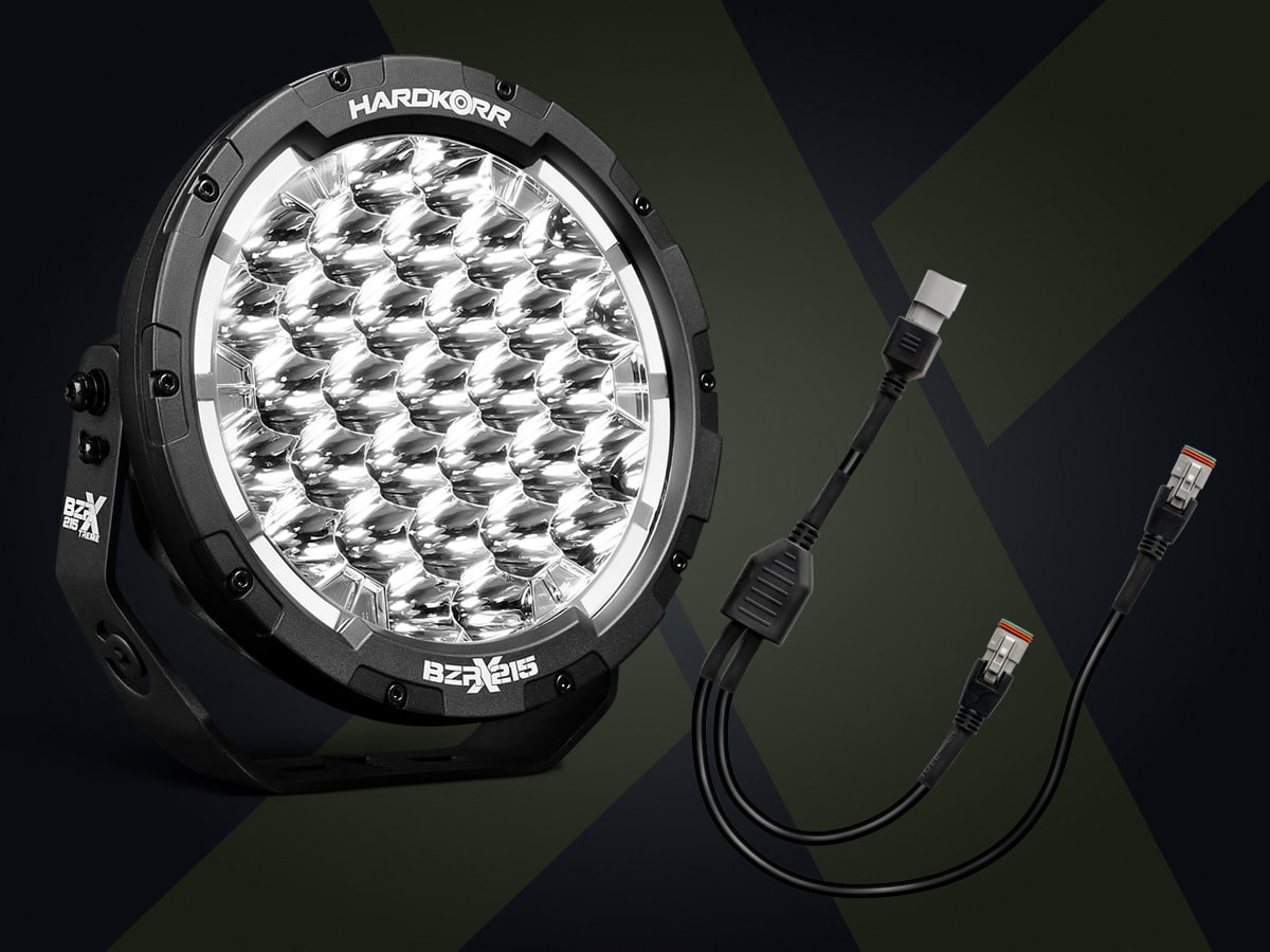 BZR-X Series LED Driving Lights come with adaptor cable included