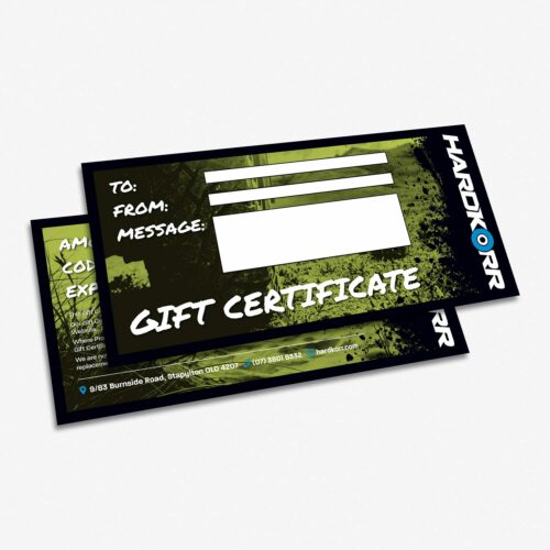 Hardkorr Gift Certificates