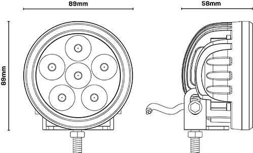 Hardkorr HKRF18 dimension diagram