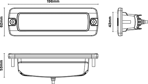 XDW76FM dimensions